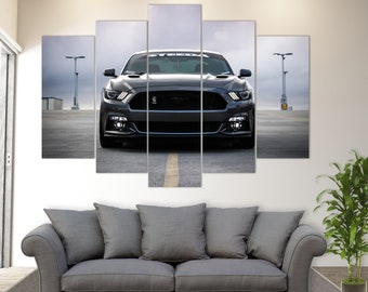 Ford Mustang Shelby Canvas Print, Mustang Wall Art, Ford Mustang Canvas Art