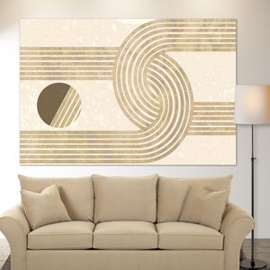 Boho Wall Decor, Modern Abstract Art Decor, Boho Stule Canvas, Geometric Abstract Art, Minimalist Wall Decor, Geometric Wall Art