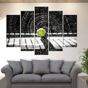 Abstract Tennis Canvas Print, Tennis Wall Art, Tennis Fan Gift, Tennis Wall Decor
