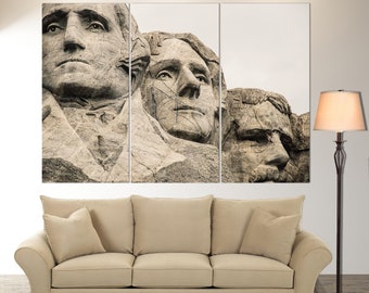 Mount Rushmore National Memorial Canvas Wall Art