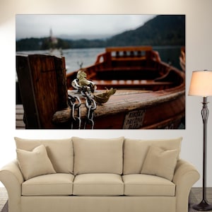 Old Fishing Boat Canvas Print, Fishing Wall Art, Fisherman Gift