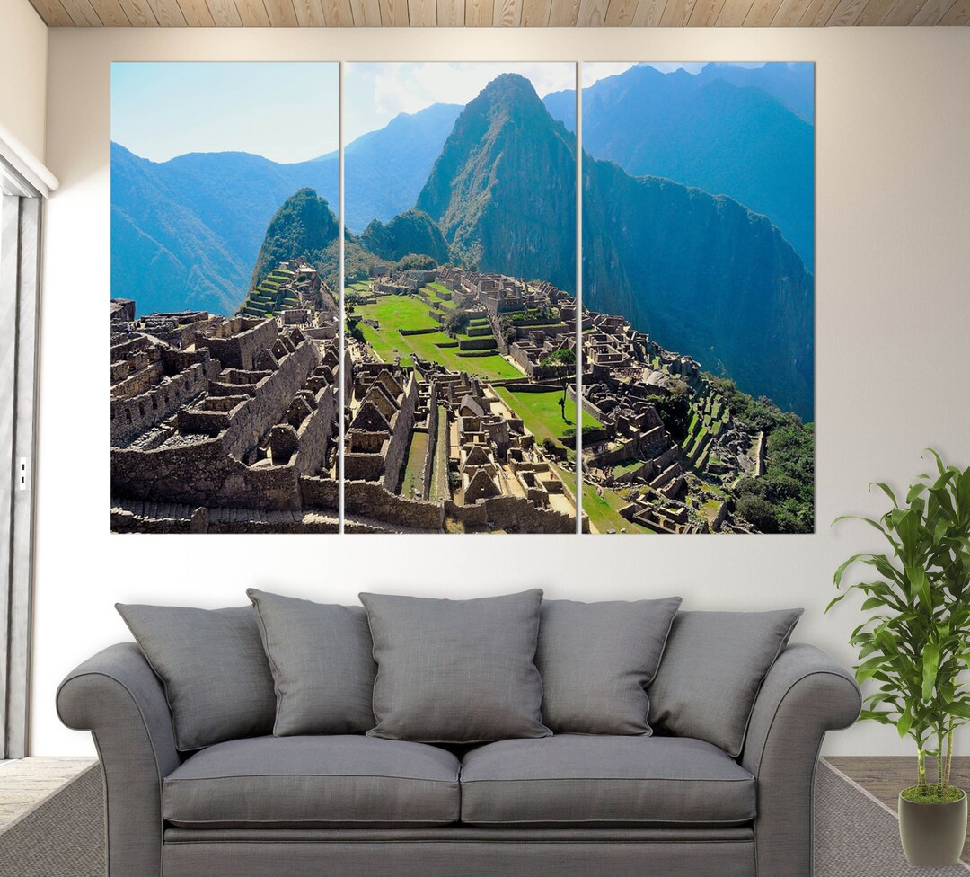 Peru Canvas Art Machu Picchu Wall Art Peru Canvas Print Etsy