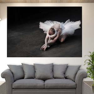 Ballet Wall Art, Ballerina Gift, Ballerina Canvas Print, Ballet Studio Wall Decor