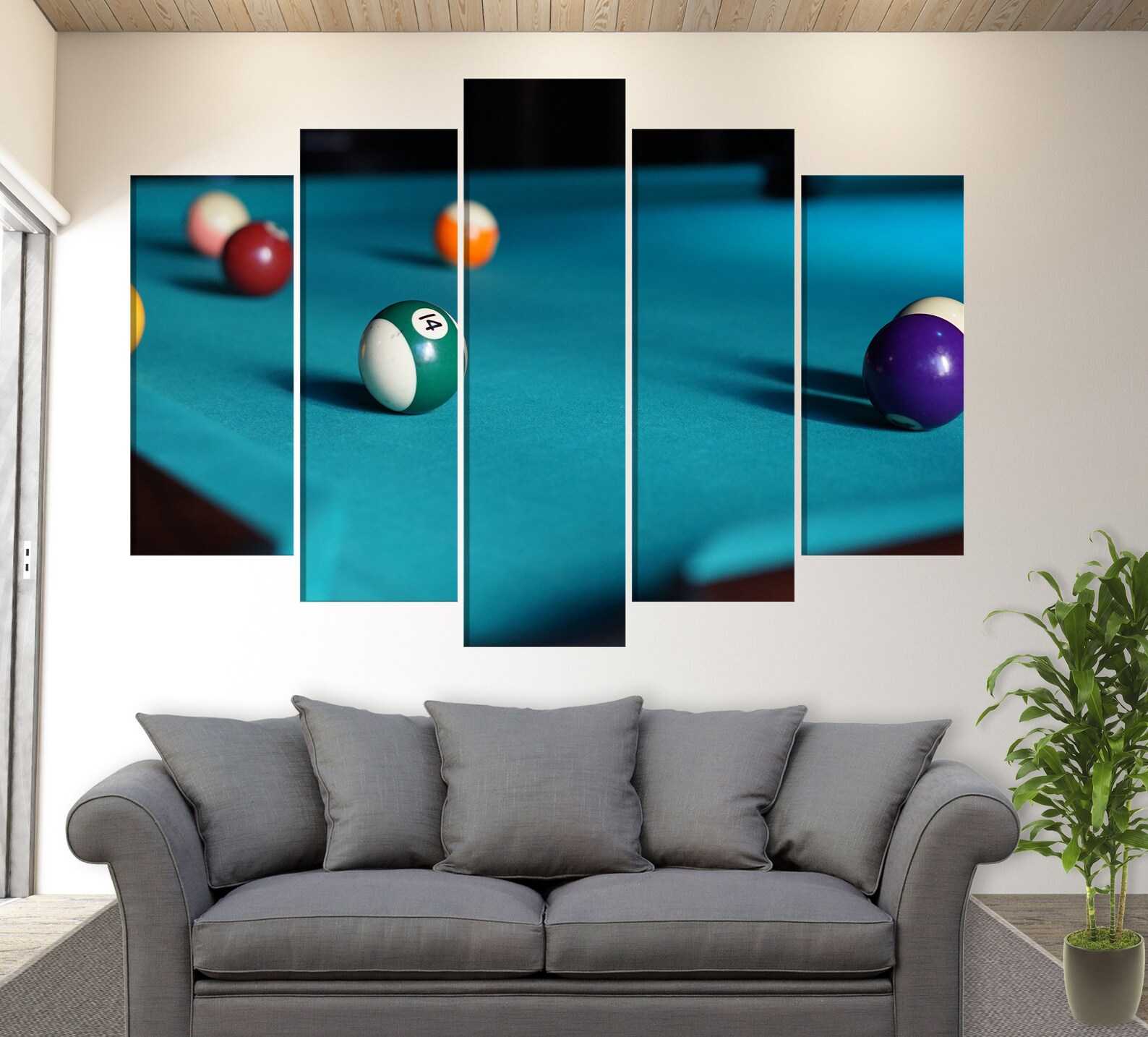 Billiards Canvas Wall Art Billiards Canvas Print Billiard Etsy