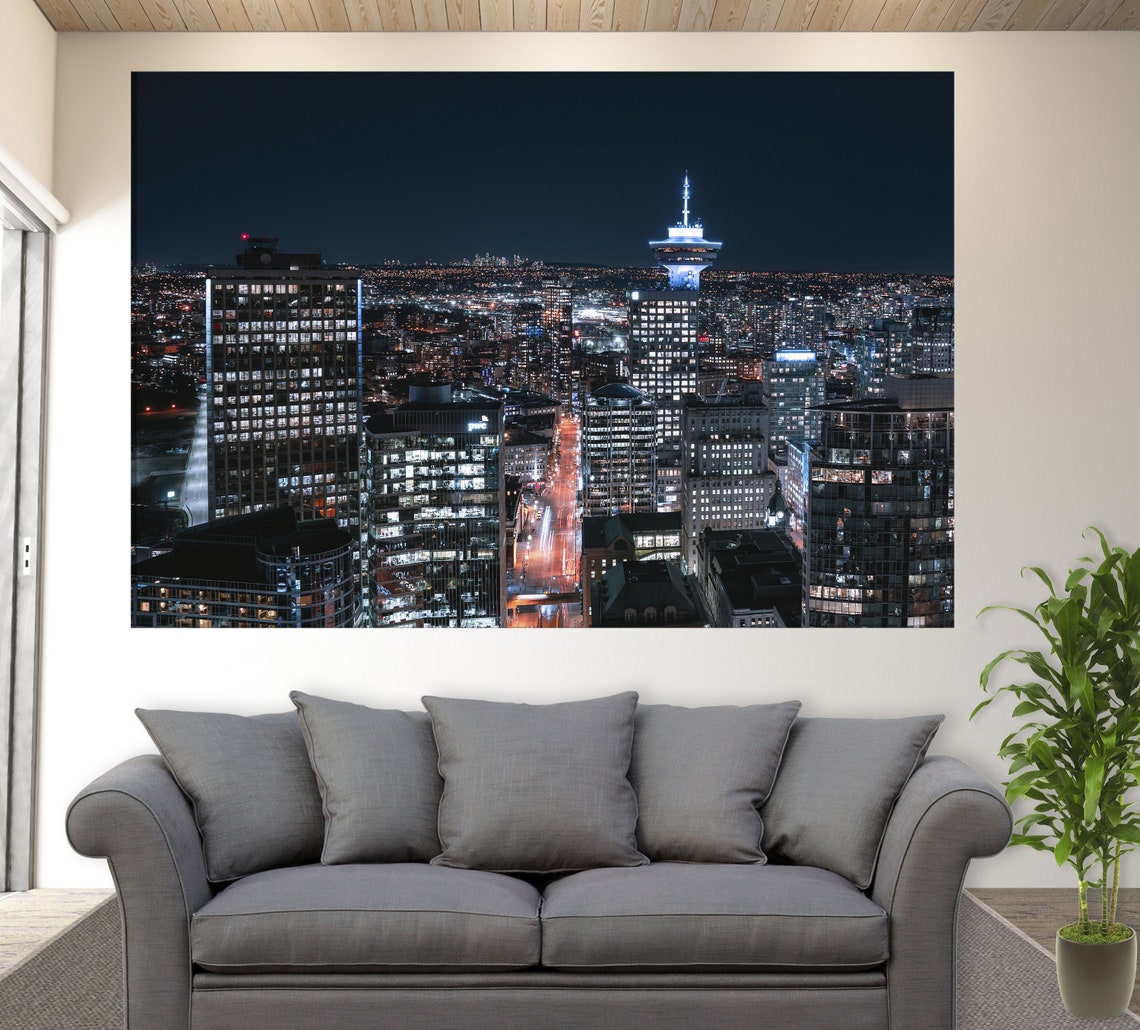 Buy Vancouver Canvas Print, Vancouver Downtown, Canada Canvas Art
