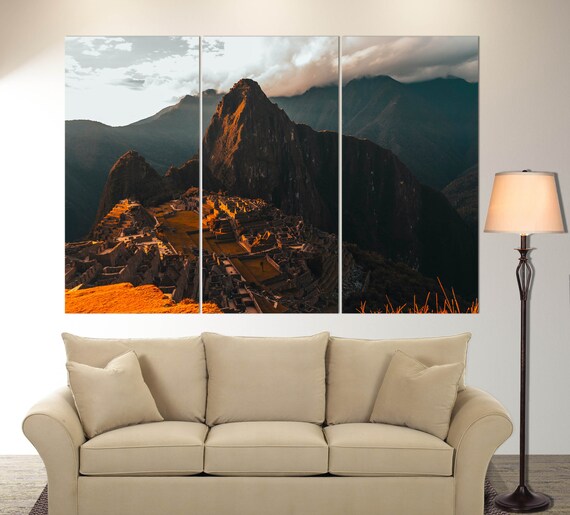 Machu Picchu Wall Art Peru Canvas Print Peru Wall Art Etsy