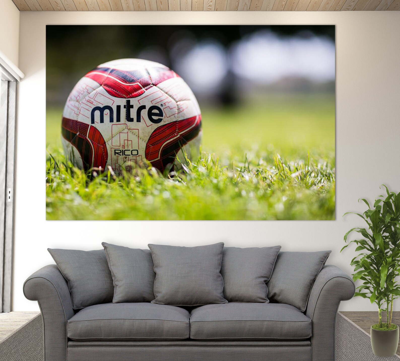 Soccer Canvas Wall Art Soccer Canvas Print Football Wall Etsy