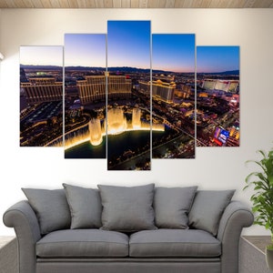 Las Vegas Wandbild, Las Vegas Leinwanddruck
