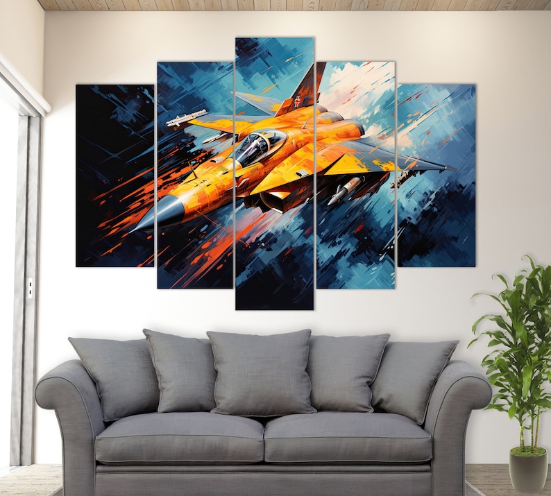 Abstract Fighter Jet, Abstract Art, Abstract Jet, Fighter Jet Canvas ...