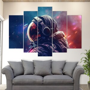 Astronaut Canvas Print, Space Wall Art, Space Canvas Art