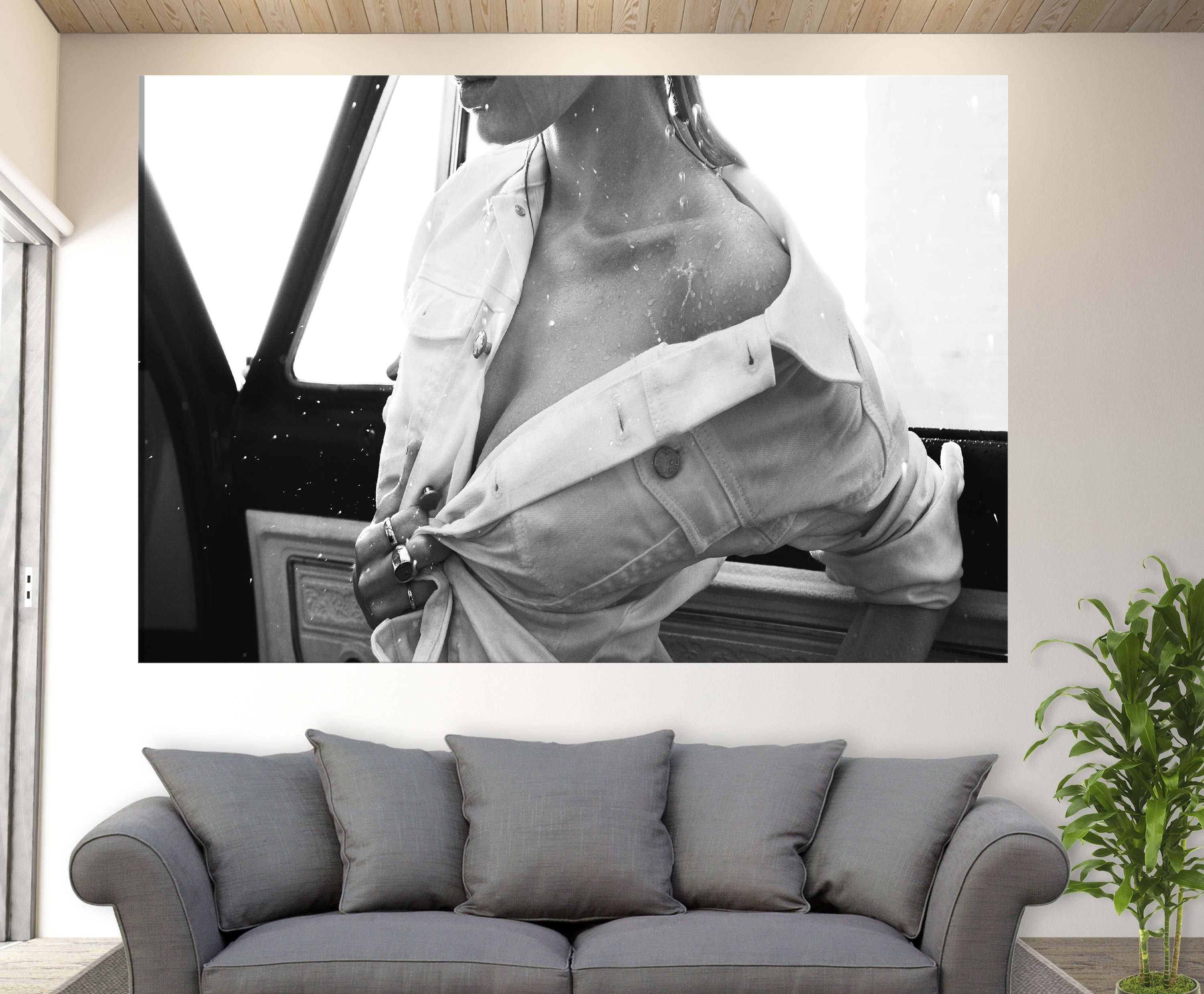 Black and White Erotic Canvas Print, Erotic Canvas Wall Art, Erotic ...
