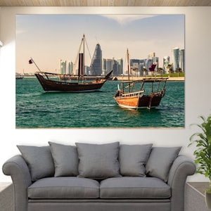 Doha Wall Art, Doha Canvas Print, Qatar Canvas Art