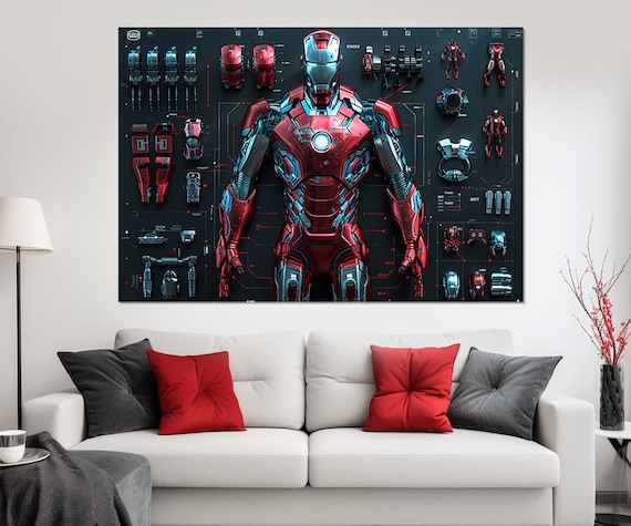 アイアンマン ウォールアート、アベンジャーズ キャンバスアート