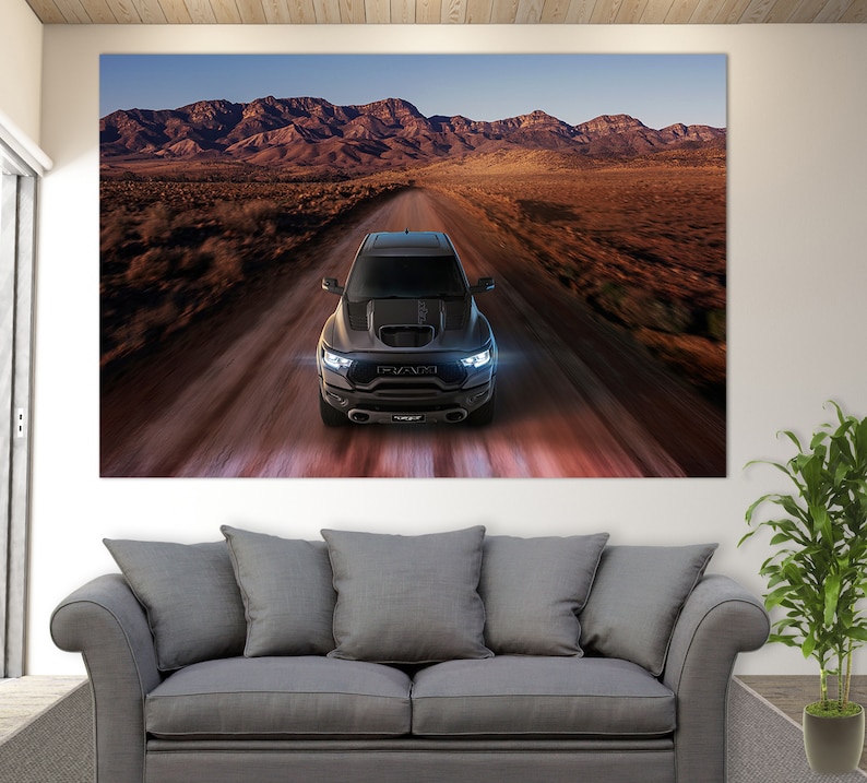 RAM 1500 TRX Canvas Print RAM Wall Art Trucks Wall Art Ram Etsy