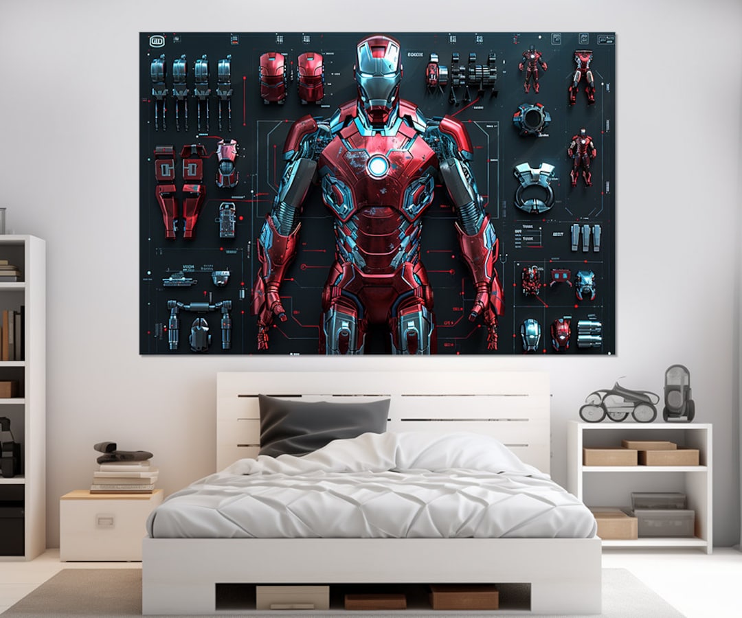 No.277フレーム付きキャンバスアート　アベンジャーズ　アイアンマン Amazon.co.jp: アイアンマンのポスター映画のポスター
