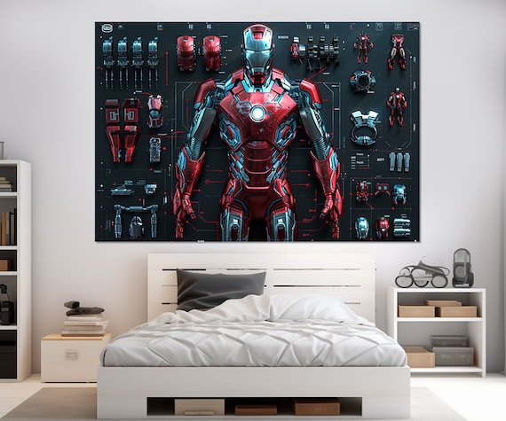 No.201フレーム付きキャンバスアート　アベンジャーズ　アイアンマン No.201フレーム付きキャンバスアート アベンジャーズ アイアンマン