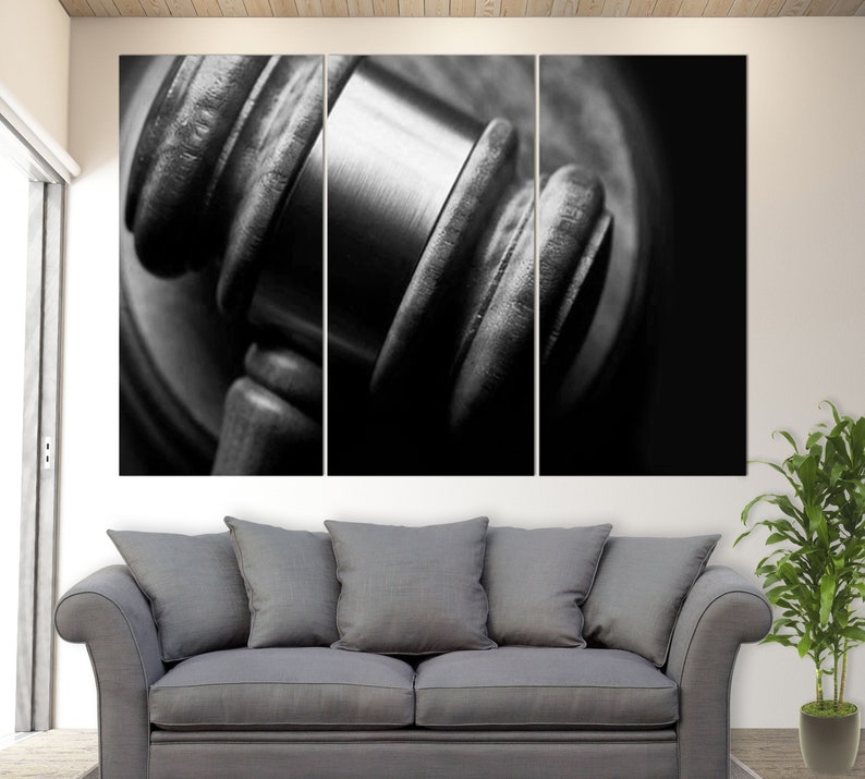 Lawyer Office Wall Art, Lawyer Wall Decor, Law Canvas Print, Lawyer