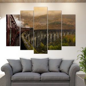 Steam Train Canvas Wall Art, Train Canvas Print, Train Driver Gift, Machinist Gift, Travel Wall Decor