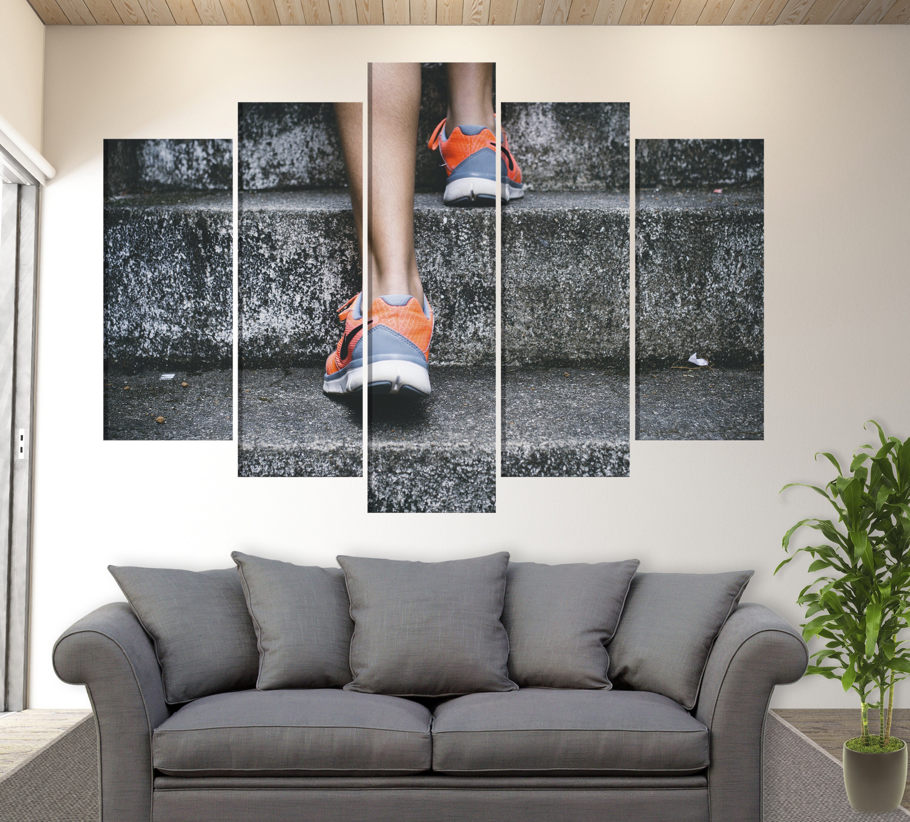 Running Wall Art Running Canvas Print Fitness Wall Art Etsy UK