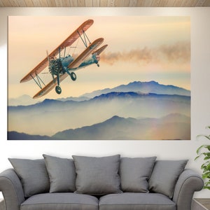 Aircraft Canvas Print, Aircraft Wall Art, Pilot Gift, Aviation Wall Art