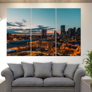 Nashville Wall Art, Nashville Skyline, Nashville Canvas Print, Tennessee Wall Art
