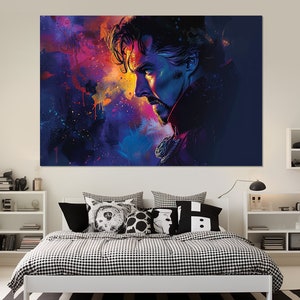 Doctor Strange Leinwanddruck, Doktor Strange Malerei, Avengers Wandkunst, Doctor Strange Wandkunst, Doctor Strange Poster, Spielzimmer Dekor