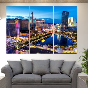 Las Vegas Canvas Wall Art, Las Vegas Canvas Print, Las Vegas Skyline