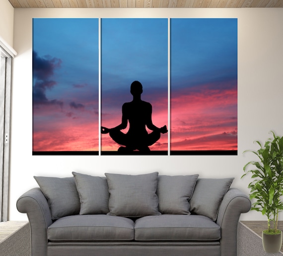 Yoga Canvas Wall Art, Yoga Wall Decor, Yoga Wall Art, Yoga School