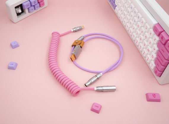 Matrix Pink Coiled Keyboard Cable – Matrix Keyboards