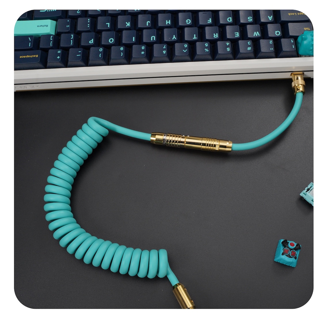 Keyboard Cable Coiled Cable Custom Cable Detachable USB C Etsy