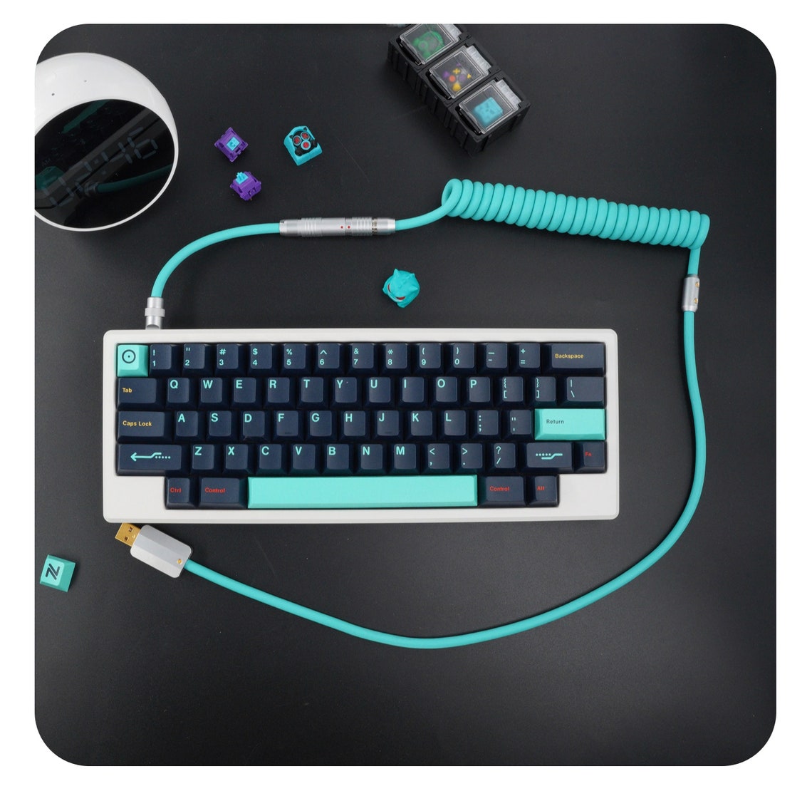 Custom coiled keyboard usb cable Etsy