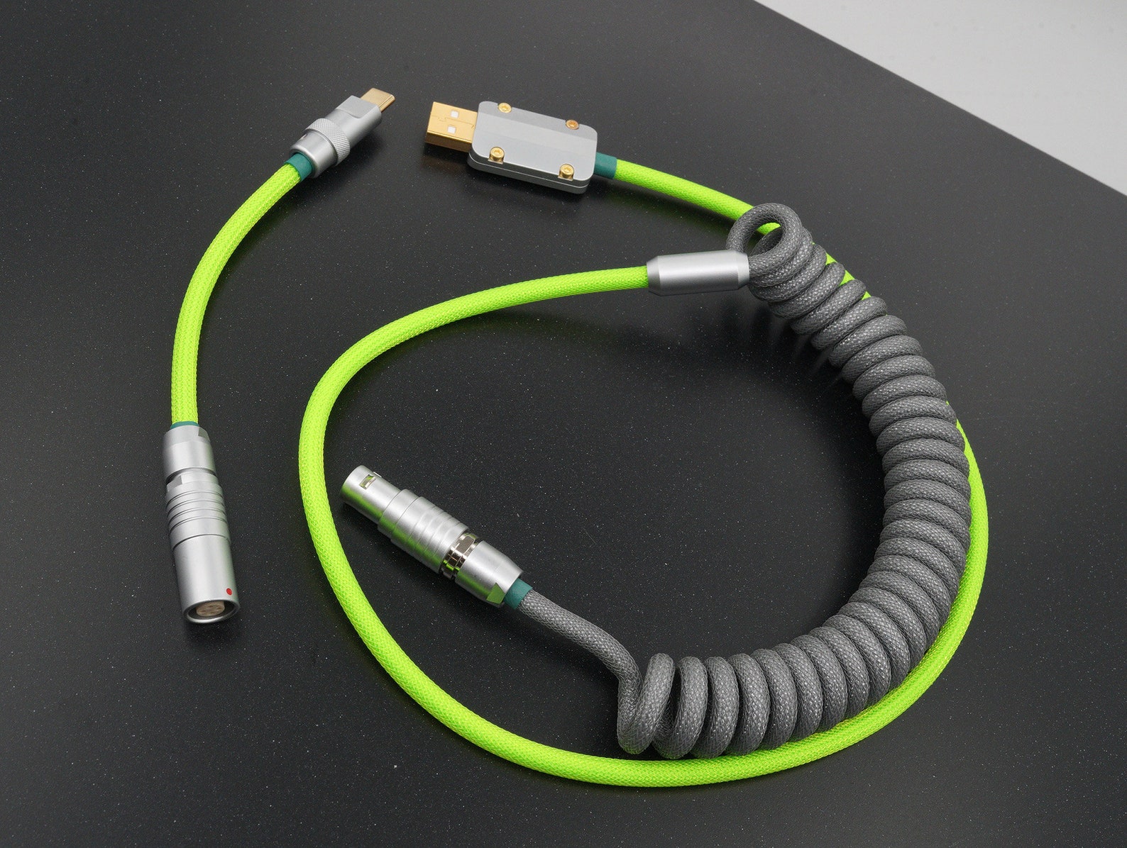 GeekCable Custom Coiled Aviator USB Cable GMK thème SP citron Etsy