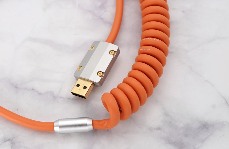 Keyboard Cable Coiled Cable Custom Cable Detachable USB C Etsy
