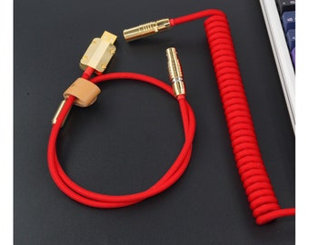 Câble personnalisé câble de clavier câble USB-C câble spiralé thème GMK  petite abeille -  France