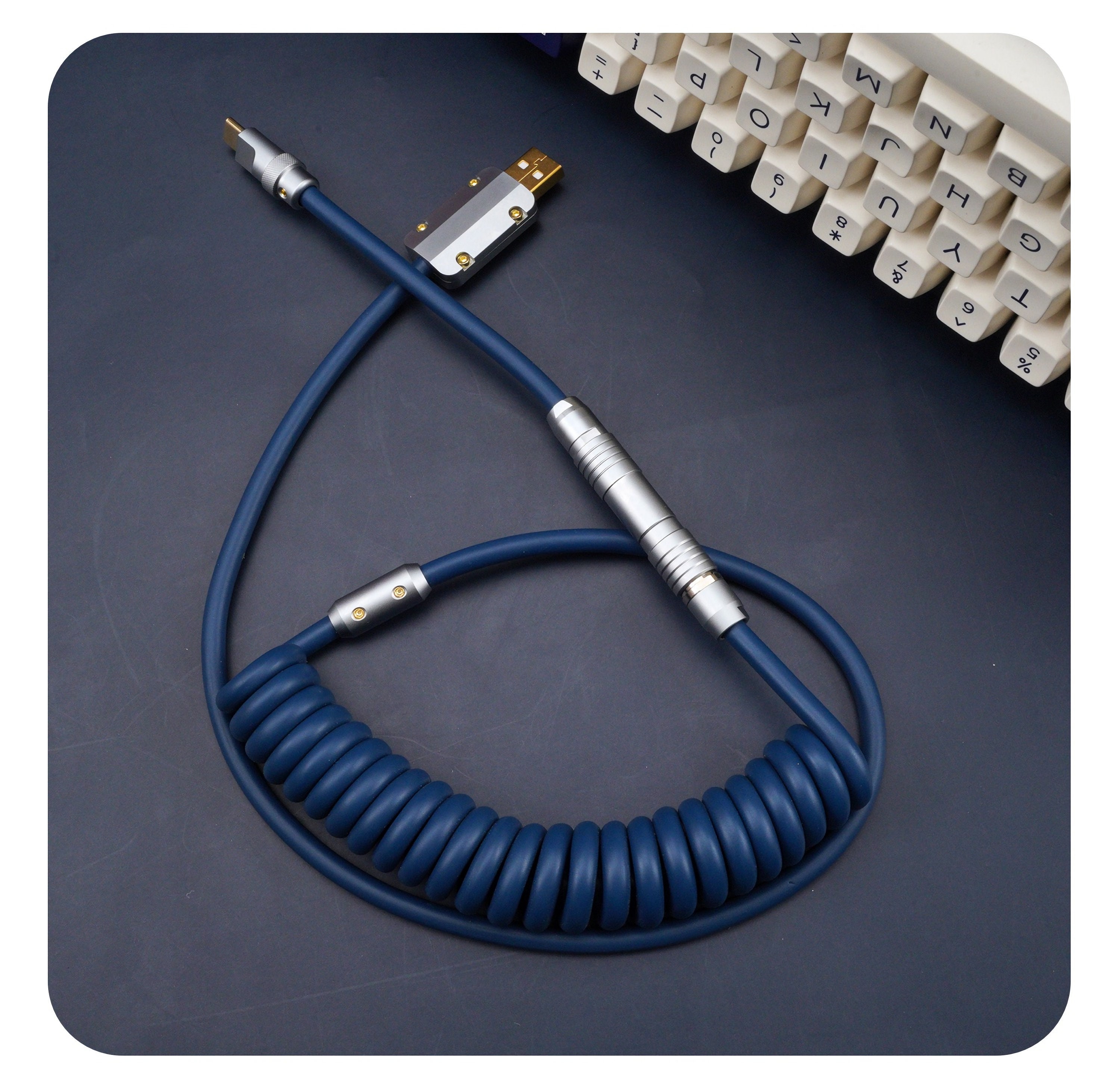 Custom Coiled Keyboard Usb Cable Etsy UK