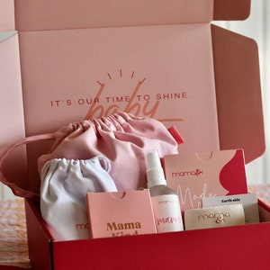 POSITIVE PREGNANCY Gift Box, Positive Affirmation Cards, Birth, Labour and Postpartum care, Motherhood Wellness, Baby Shower Gift