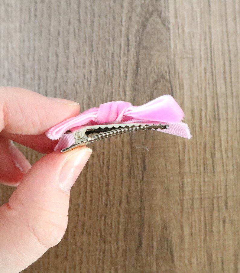 Velvet Bow Hair Clip Alligator Clip
