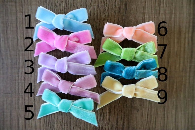 Velvet Bow Hair Clip Alligator Clip