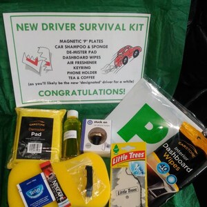 Conductor nuevo/Aprobó su examen de manejo/Caja de regalo de felicitaciones