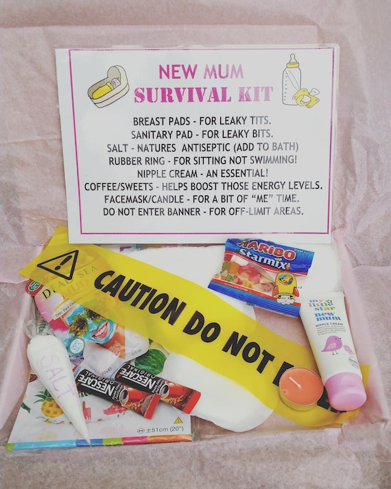 New mum survival kit/letterbox gifts 