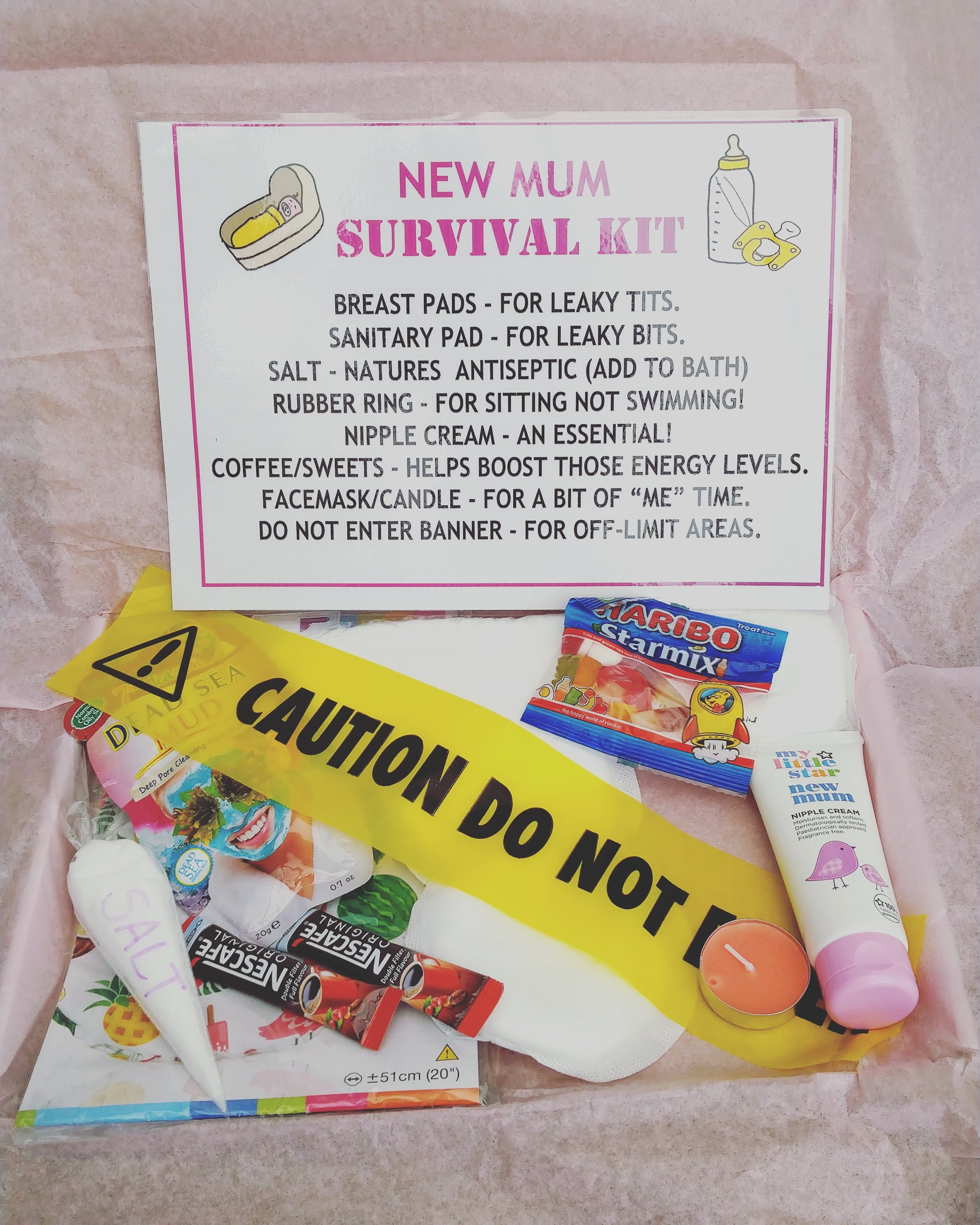 New Mum Survival Kit/letterbox Gifts /baby Shower /funny Gift Etsy
