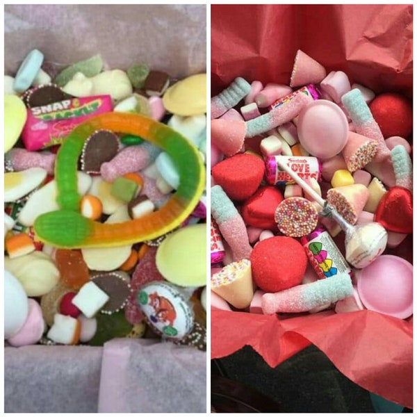 Personalised sweet box/valentines day gift?? pick n mix/ letterbox gifts / Birthday present / gift/mixed sweets