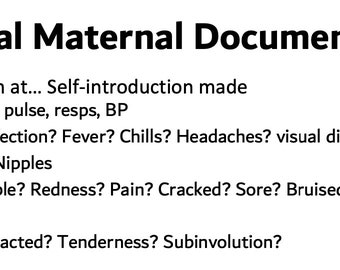 Postnatal Clinical Placement Bundle