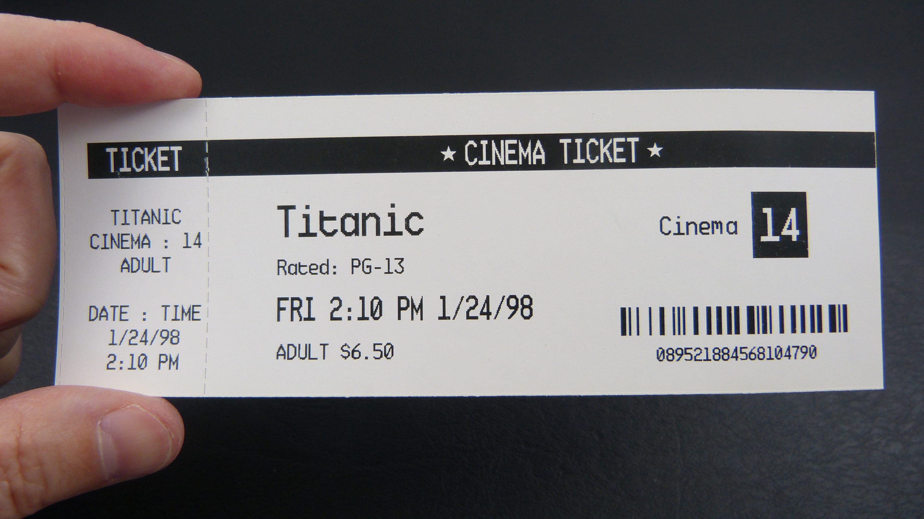 Movie Ticket Stub Fully Customizable Cinema Theater Etsy