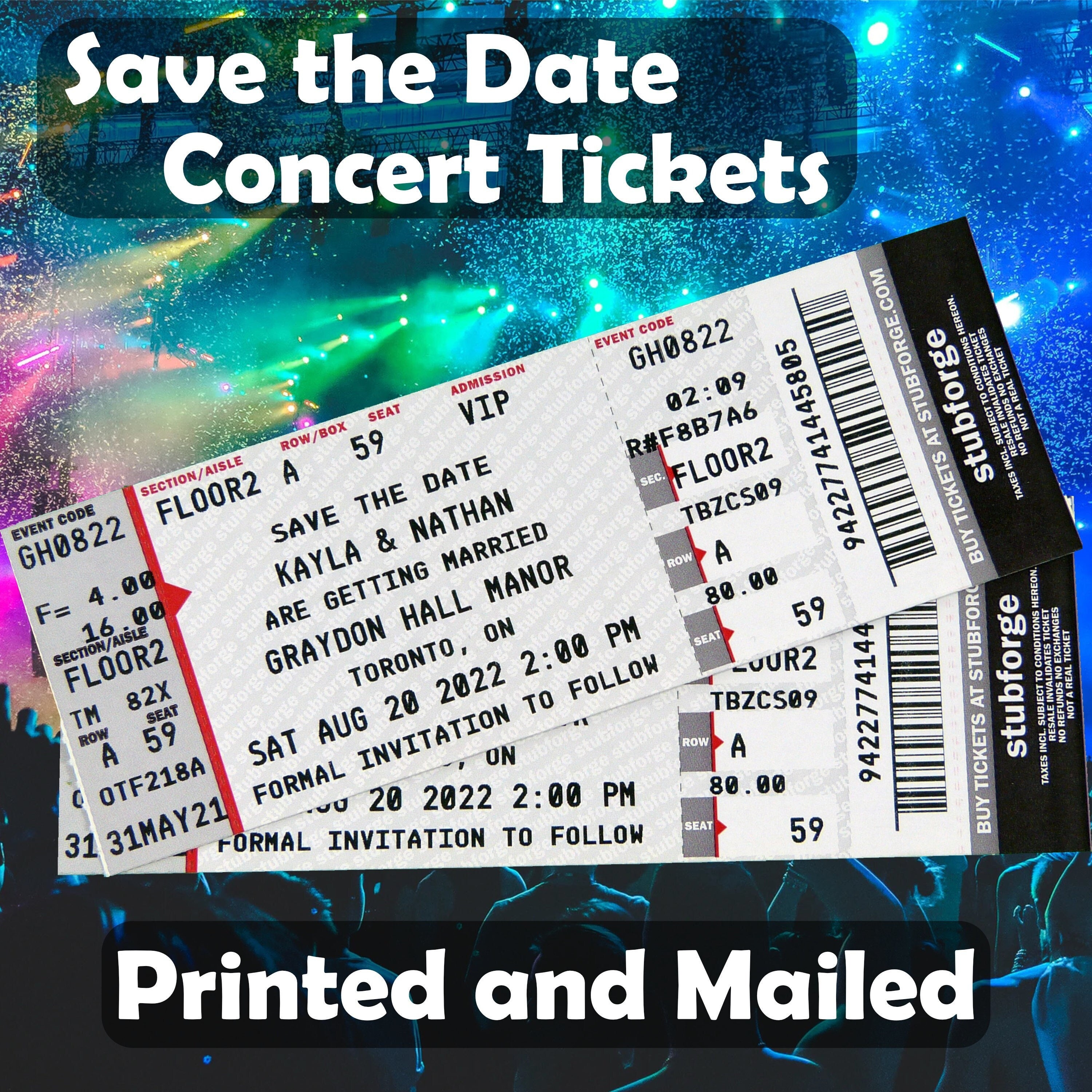 Save The Date Concert Ticket - mgjdan8