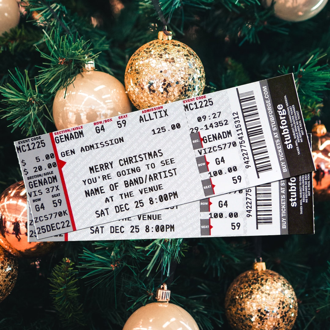 Custom Concert Ticket Fully Customizable Ticketmaster Fake Concert