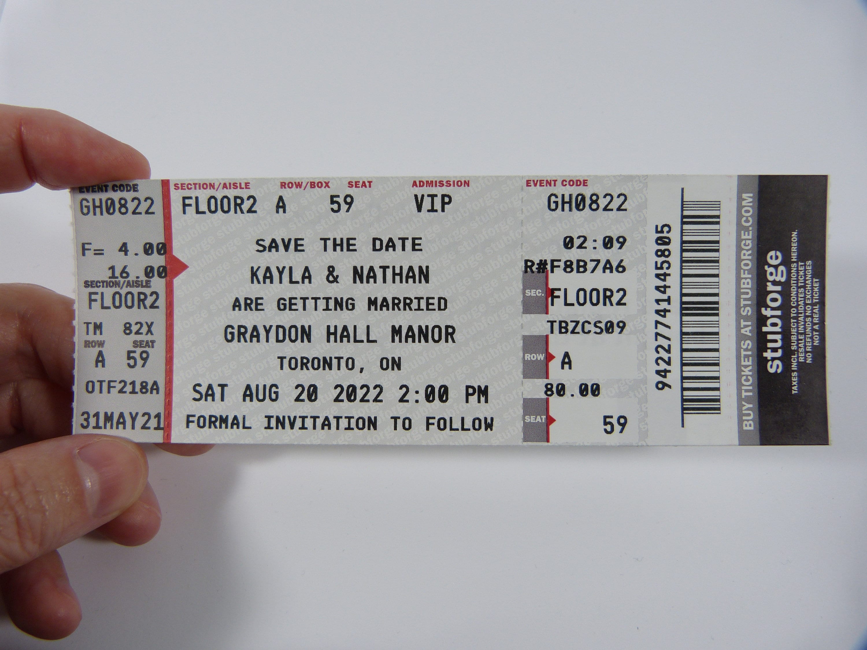 Save The Date Concert Ticket - r0xiw8a