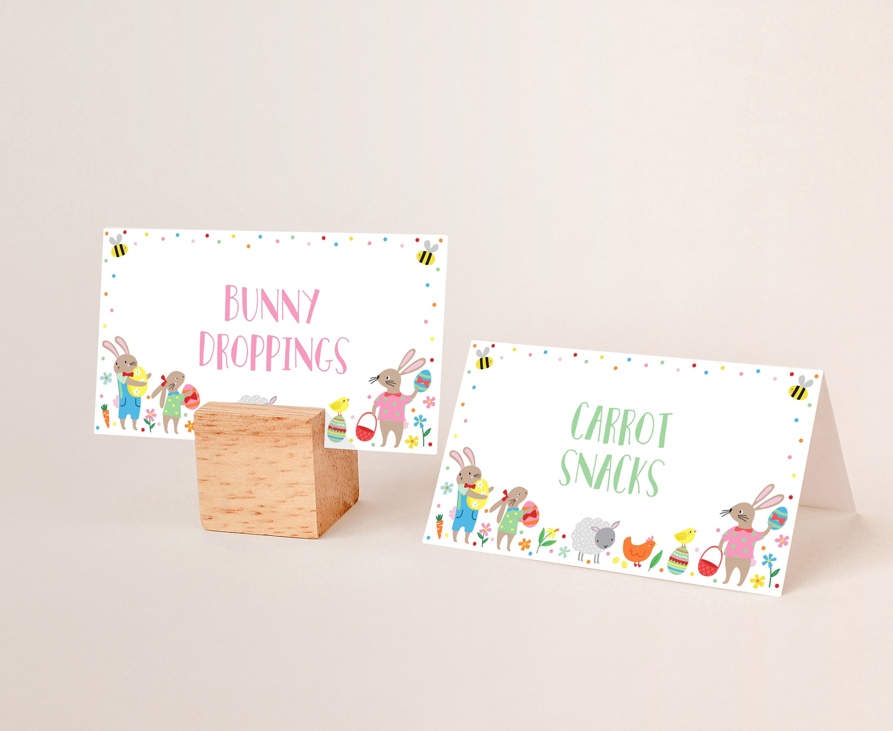 Editable Easter Name Tags Easter Food Tent Card Easter Table Etsy UK