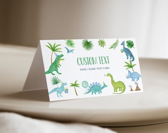 Dinosaur Food Tent Card, Printable Dinosaur Place Card, Dinosaur Food Labels, Dinosaur Buffet Card, Party Food Signs, Party Decor, D92