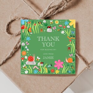 Bug favor tags, Insect Party favor tags, Bug Party thank you tags, Insect Party, Insect favor tags, Insect Birthday, Bug Birthday Decor, D43